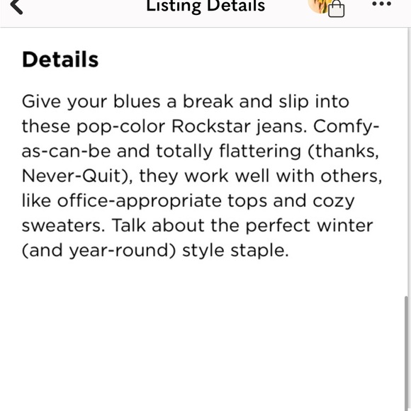 NWT Rockstar Spice Girl High Rise Super Skinny Jeans, Size 6 - Picture 5 of 7